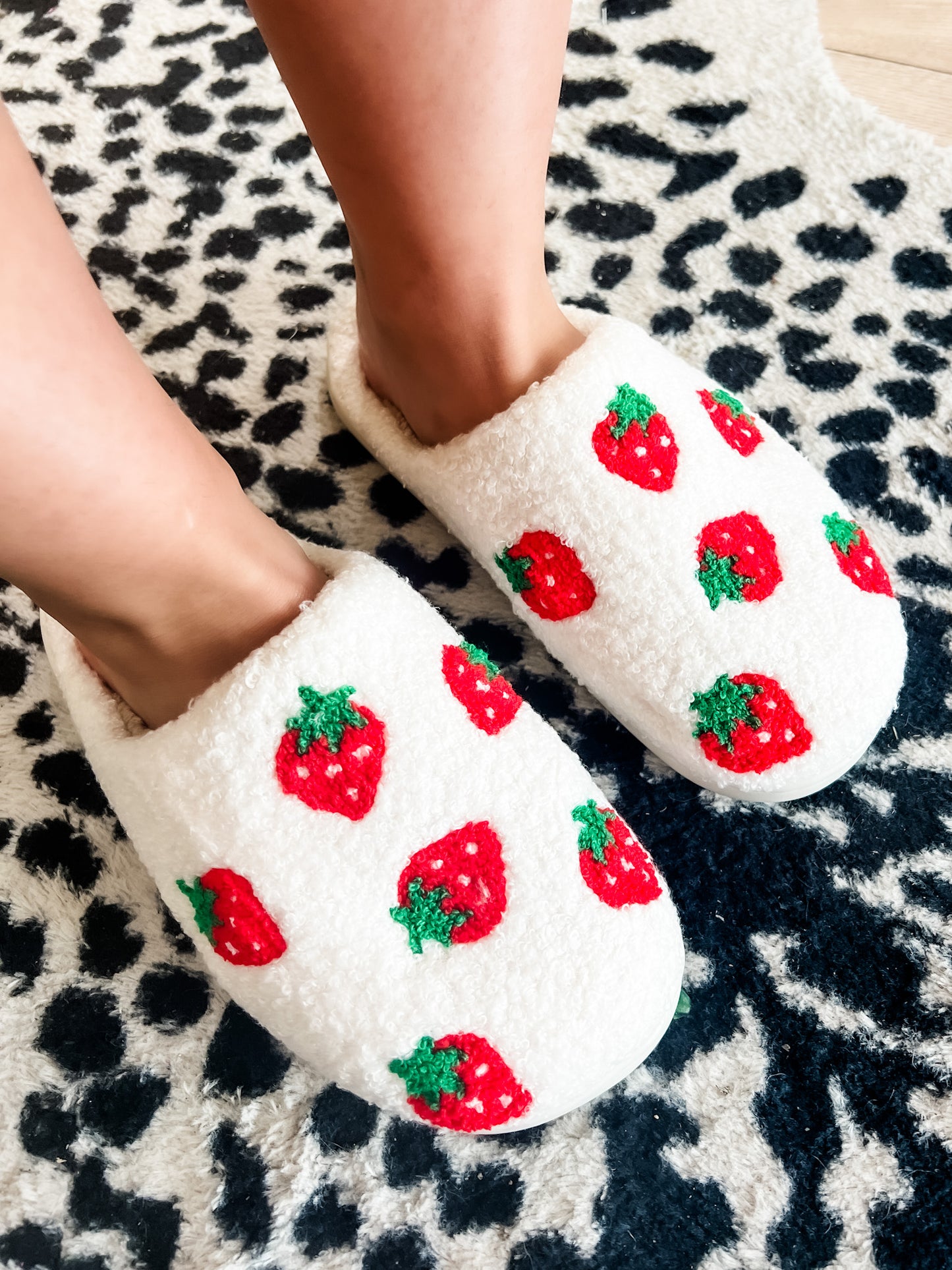 Loving God | Strawberry Ultra-Cozy Slipperes