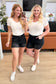 Ember High Rise Control Top Fray Hem Shorts - Loving God
