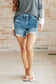 Kara High Rise Rigid Magic Button Fly Cutoff Shorts - Loving God