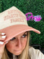 Loving God | Revival Starts with Family Hat Snapback Adjustable Light Pink Puff Embroidered Unisex - Loving God