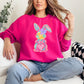 Watercolor Bunny Graphic Sweatshirt - Loving God